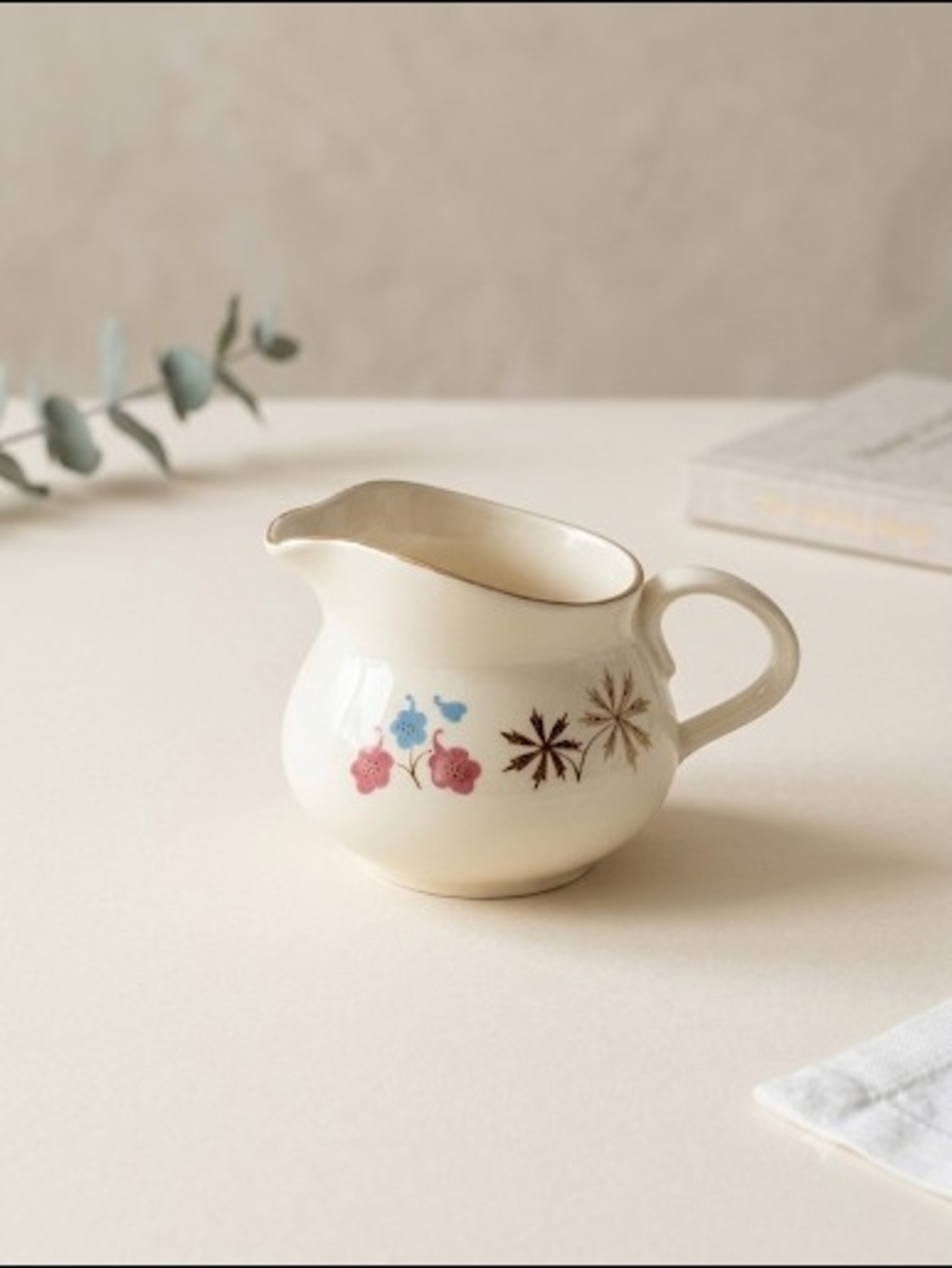 Vintage Mid-Century Franciscan Oven-Safe Floral Creamer